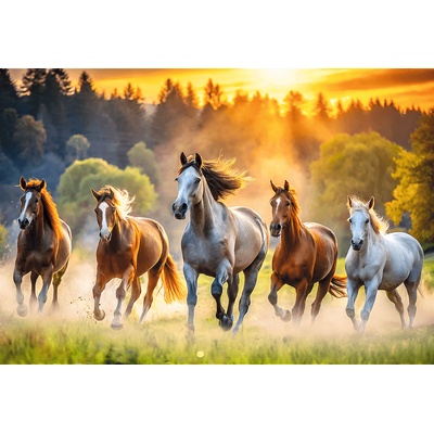 Trefl - Puzzle Wild Horses - 1 500 piese