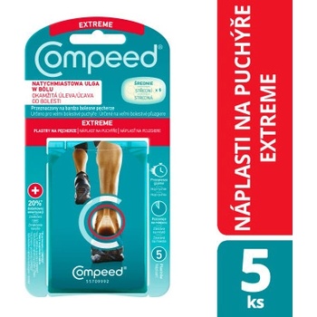 COMPEED Extreme nápl.na puchýře pata střední 5 ks