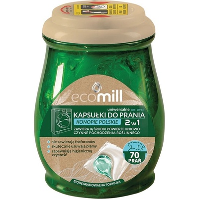 Ecomill kapsule na pranie univerzál konopný extrakt 70 ks