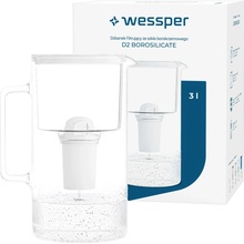 Wessper D2 Borosilicate Aquaclassic 3,3 l bílá