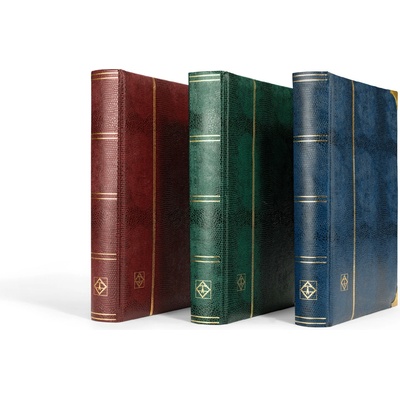 Leuchtturm COMFORT DELUXE vatovaný zásobník s černými listy Barva: Vínová