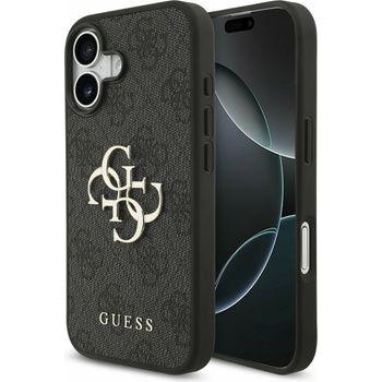 GUESS PU 4G Metal Logo Задний Чехол за iPhone 17 Grey Guess | Siv | МЪЖЕ | UNI