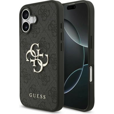 GUESS PU 4G Metal Logo Задний Чехол за iPhone 17 Grey Guess | Siv | МЪЖЕ | UNI