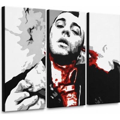 Ručne maľovaný POP Art obraz Taxi Driver - 90x60 cm