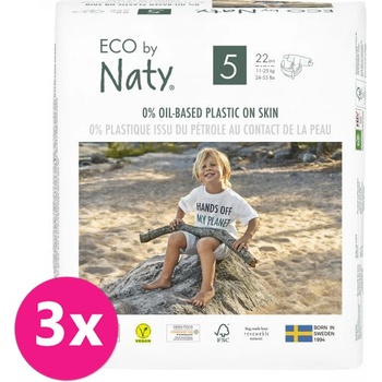 Naty 3x ECO BY 5 Junior 11-25 kg 22 ks