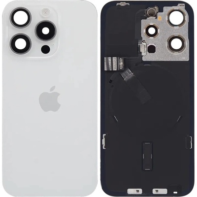 Zadné sklo s MagSafe magnetom, NFC a Flex káblom svietidla iPhone 15 Pro – Apple Genuine – biely titan IPH2356