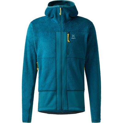 Haglöfs Мъжко поларено яке Haglöfs Vassi Mid Hood Fleece jacket - Deep Teal - размер XL (005-4806-0314)