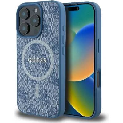 GUESS Калъф Guess 4G Ring Classic Logo MagSafe iPhone 16 Pro - син (3666339327309)