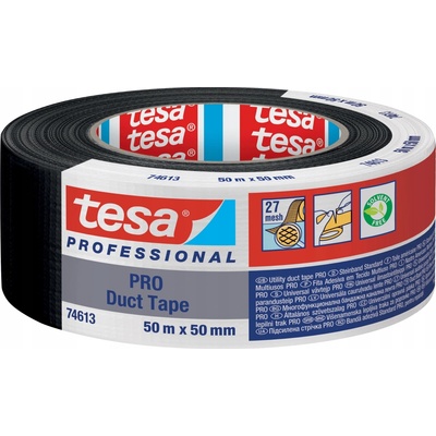 Tesa Páska opravná textilní Duct Tape 50 m x 50 mm černá