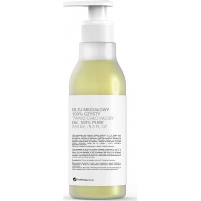 Botanica BOTANICAPHARMA_Čistý mandlový olej na obličej, tělo a vlasy, pumpička 250 ml