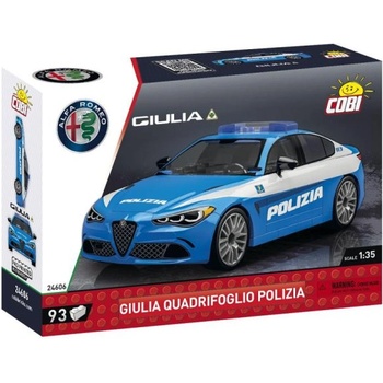 COBI Alfa Romeo Giulia Quadrifoglio Polizia, 1: 35, 93 k