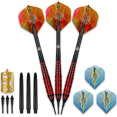 Shot Mystic Soft Tip Darts Set – Prémiová mosaz (MYST-118)
