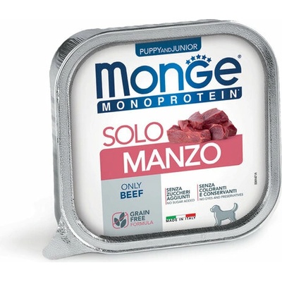 Monge Monoprotein Puppy and junior Beef 150 g