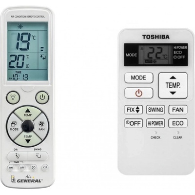 Dálkový ovladač General Toshiba WH-UA01NE, RAS-B05/B16. RAS-05/18 – Zboží Mobilmania