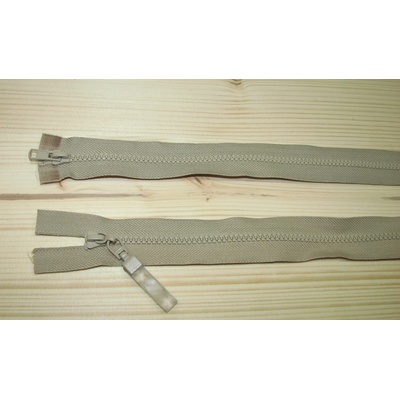 Kostenný zips svetlo hnedá 3mm deliteľný obojsmerný 25cm