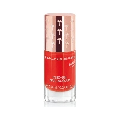 Naj Oleari Oleo gel Nail Lacquer lak na nehty s gelovým efektem 20 coral red 8 ml