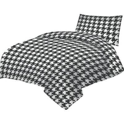 Sconto obliečky OWEN čierna/biela 70x90 140x200