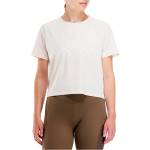 PEPPERMINT Дамска фланелка с къс ръкав за колоездене PEPPERMINT Women's Backroads Crop Tee Cycling jersey - Coconut (156-2779-0214)