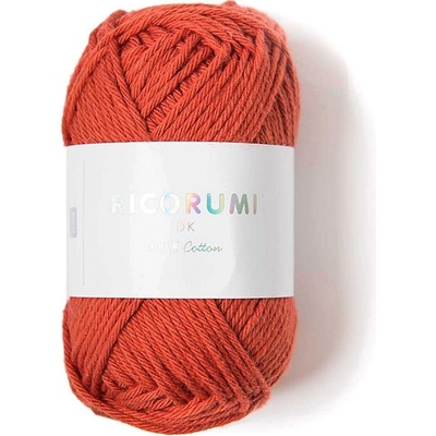 Rico Design Bavlněná háčkovací příze Ricorumi dk odstín 025 rezavá - 1 ks