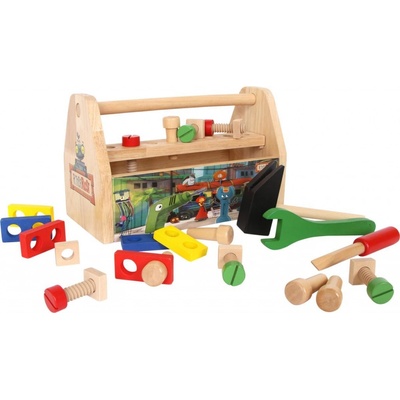 Small Foot drevený pracovný box s náradím