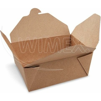 Food box PAP PE nepremastiteľný kraft `M` 150 x 120 x 65 mm 1300ml