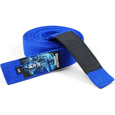 Pásek BJJ Premium Ground Game modrý – Zboží Mobilmania