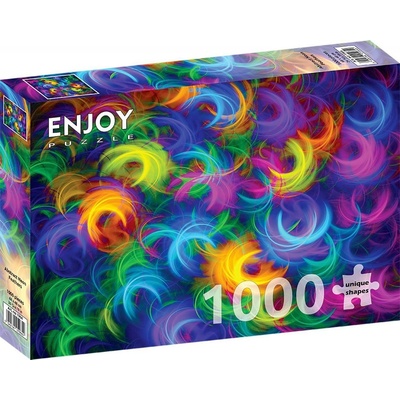 ENJOY Abstraktné neónová pierka 1000 dielov