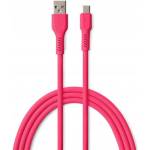 Colorum Кабел Colorum - 14975, USB-A/USB-C, 1.8 m, магента (14975)
