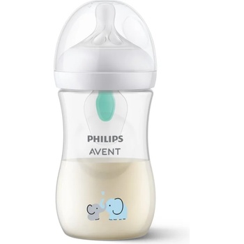 Philips Natural Response AirFree SCY673/81 бебешко шише 1 m+ Elephant 260ml