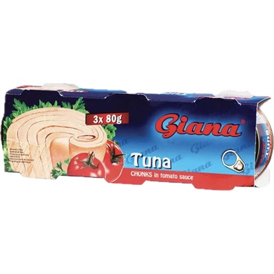 Giana Tuňák kousky v rajčatové omáčce 3 x 80 g