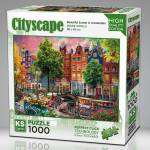 KS Games - Puzzle Beautiful Sunset In Amsterdam - 1 000 piese