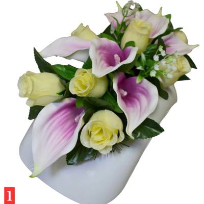 Náhrobná ikebana , mix farieb