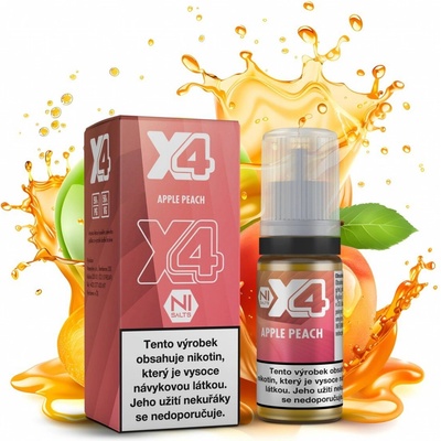 X4 Bar Juice Apple Peach 10 ml 20 mg