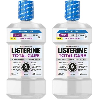 Listerine Total Care Extra Mild Mint 2 x 500 ml