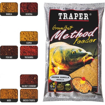 Traper Groundbait Method Feeder 0,75kg Tigrí orech