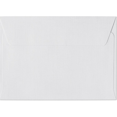 Galeria Papieru Ozdobné obálky Holland - C6, 120 g/m2, struktura látky, bílé, 10 ks