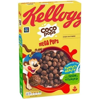 Kelloggs Coco Pops cereálie z pšenice a kukuřice s příchutí čokolády 365 g