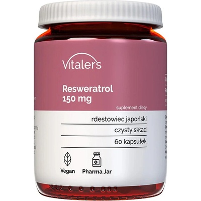 Vitaler's Ресвератрол - Дълголетие и клетъчно подмладяване, 150 mg, 60 капсули (407528 (VIT-0752) VIT)