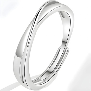 HARAHU Мъжки пръстен ep-38458 - Сребърен / Наст可итен kp38458 (ep-38458)