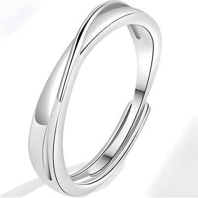 HARAHU Мъжки пръстен ep-38458 - Сребърен / Наст可итен kp38458 (ep-38458)