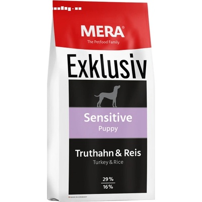 MERA Exklusiv Sensitive Puppy krocan a rýže 15 kg