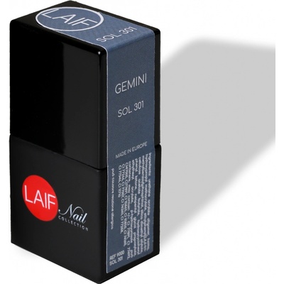 Laif Gel lak šedý SOL 301 Gemini 10 ml