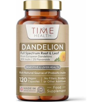 Time Health Pampeliška Extrakt Kořen a list - 20% Inulín / 2% Flavonoidy 120 kapslí