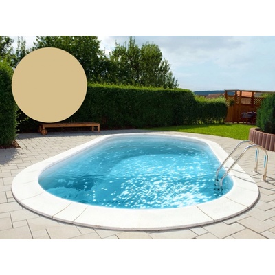 BWT Bazénová fólia oválna 900 x 500 x 120 cm Sand s klinovým lemom P3