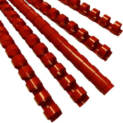 Fellowes Plastové hřbety 8 mm, červené LAMRE21DR08R