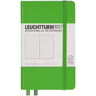 Leuchtturm1917 Джобен тефтер Leuchtturm1917 - A6, страници на точки, Fresh Green (357486)