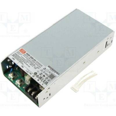 MEAN WELL NSP-500-24 Napájecí zdroj: spínaný; k vestavbě,modulový; 500W; 24VDC; 21A