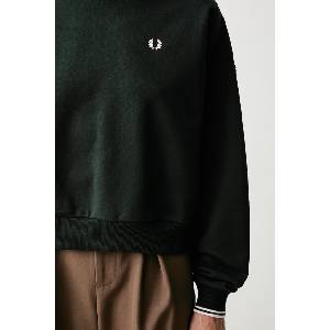 Fred Perry уголемен суичър дамски от памук (G1148.Q20)