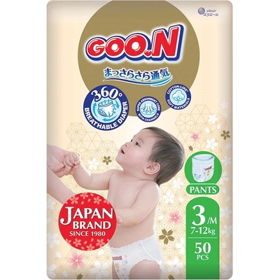 GOO. N Пелени гащи Goo. N Premium Soft - Размер 3, M, 7-12 kg, 50 броя (F1010101-173)