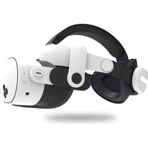 Vortex Virtual Reality VortexVR Halo каишка за глава с батерия 12000 mAh | за Meta Quest 3 / 3S (VVR.S45.STRAP.BATTERY.WHT.QUEST3.25)